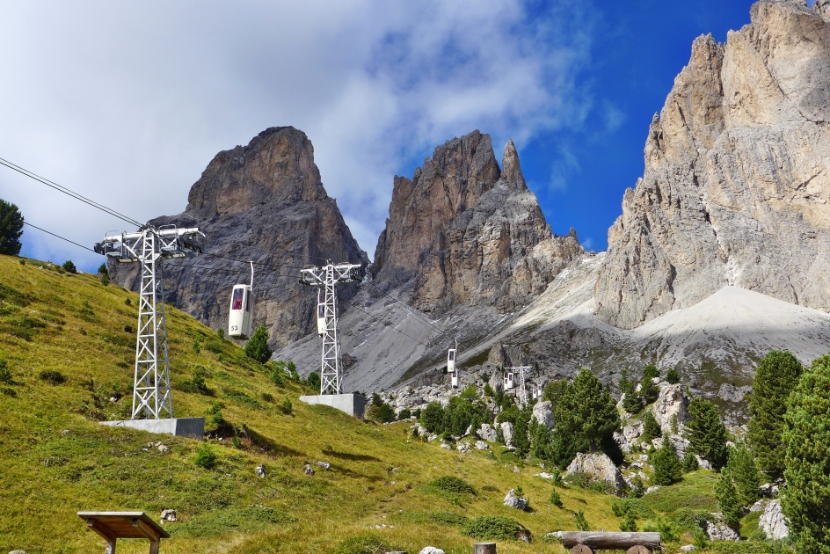 Seilbahn zur Langkofelscharte